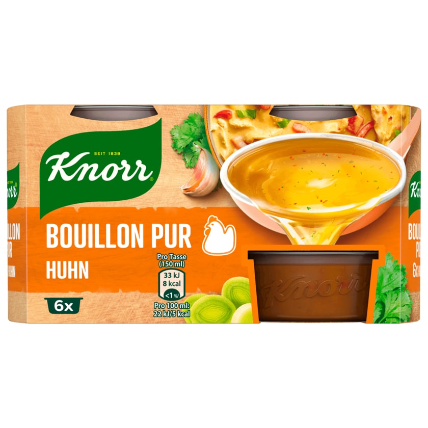 Knorr Bouillon Pur Huhn Brühe 6 x 500 ml